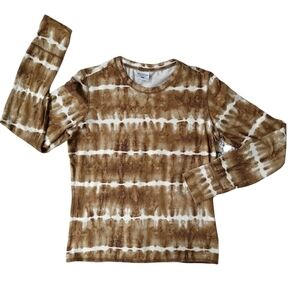 𝅺COLUMBIA Brown Tie Dyed Tee